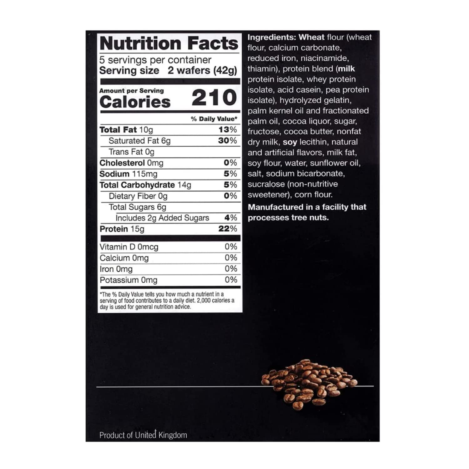 PROTIFIT High Protein Mocha Wafer Bars (2 Pack) - 15g Protein, Low Calorie, Low Carb, Low Fat, Trans Fat & Cholesterol Free - Ideal Protein Compatible - Perfect for Post-Workout Recovery, Keto Diet & Weight Management