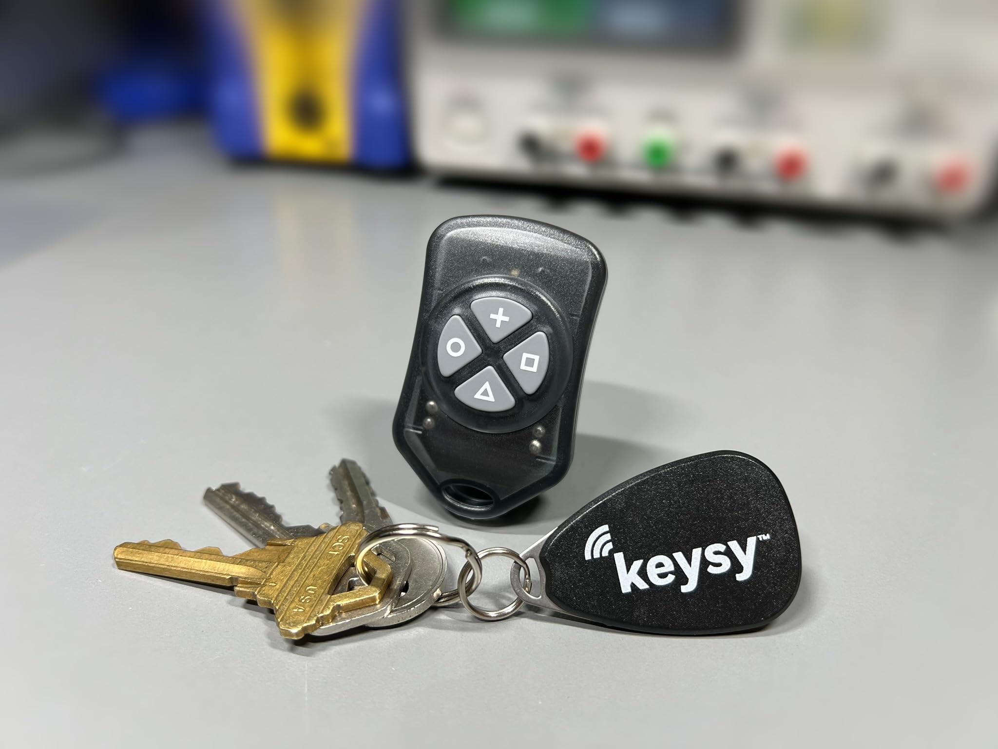 Keysy RFID Duplicator - Copy & Clone 125kHz Key Fobs & Cards (HID, AWID, Indala, Keri, ioProx) | Reader Writer Copier for Access Control | Includes 1 Key Fob | Perfect for Hotels, Offices & Home Security Systems