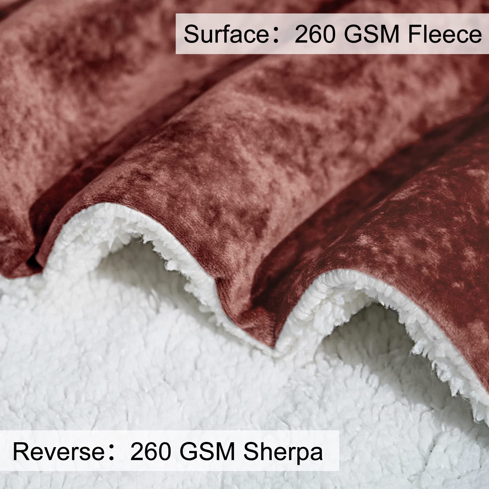 Premium PHF Sherpa Fleece Blanket Queen Size 90