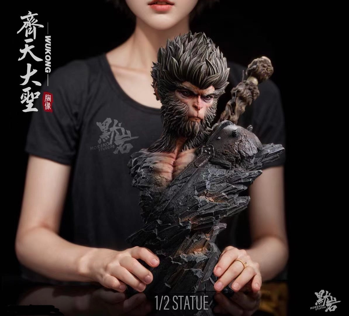 Moreno Studio Sun Wukong Statue - The Great Sage Equal to Heaven | Chinese Mythology Decor for Home, Office & Gaming Setup
