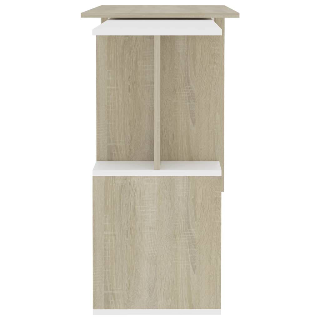 L-Shaped Corner Desk with Rotatable Design & Open Compartments - 47.2