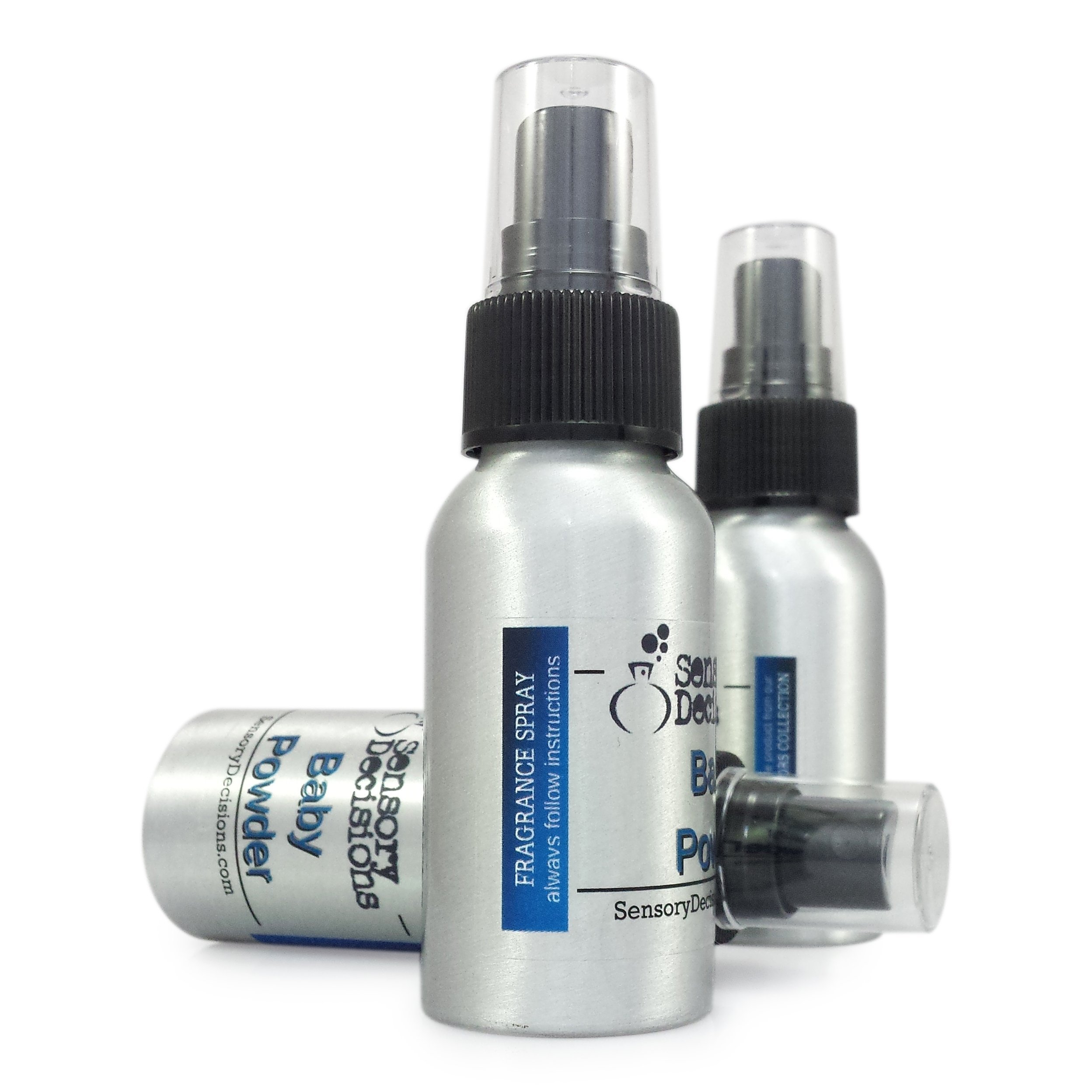 Baby Powder Fragrance Spray - Fresh & Gentle Scent for Babies - 5 Pack Multi-Save by Sensory Decisions | Perfect for Nursery, Diaper Bags & Baby Care Essentials