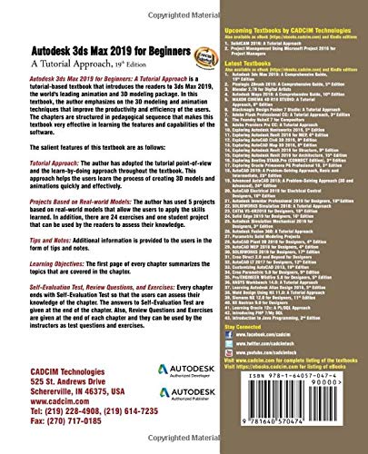 Autodesk 3ds Max 2019 Tutorial for Beginners - Step-by-Step 3D Modeling Guide (19th Edition) | Learn 3D Animation & Design for Architecture, Games & Film Production