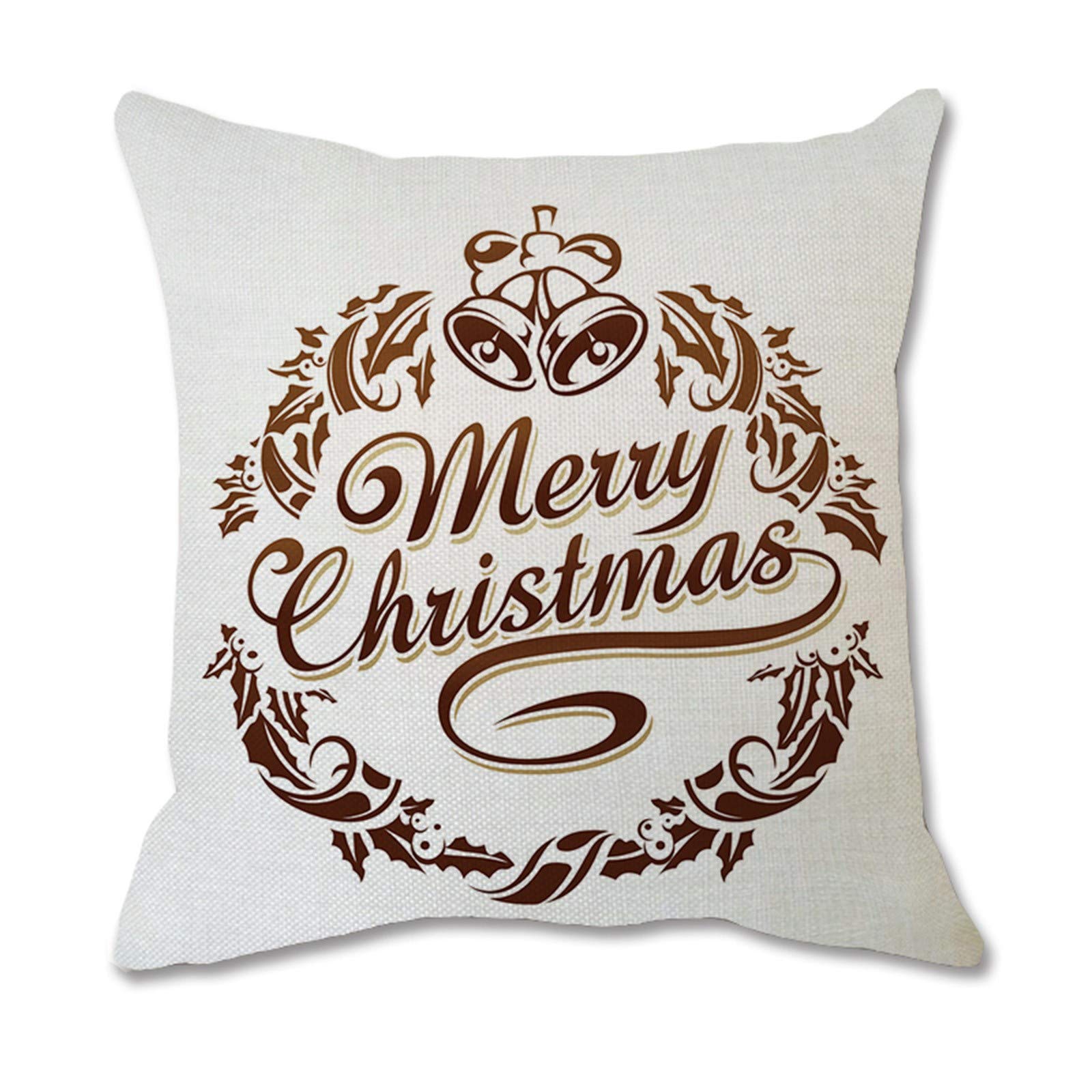 YXWLLN Christmas Decorative Pillow Covers - Printed Holiday Sofa & Bed Pillowcases for Festive Home Decor - Perfect for Living Room, Bedroom & Seasonal Celebrations