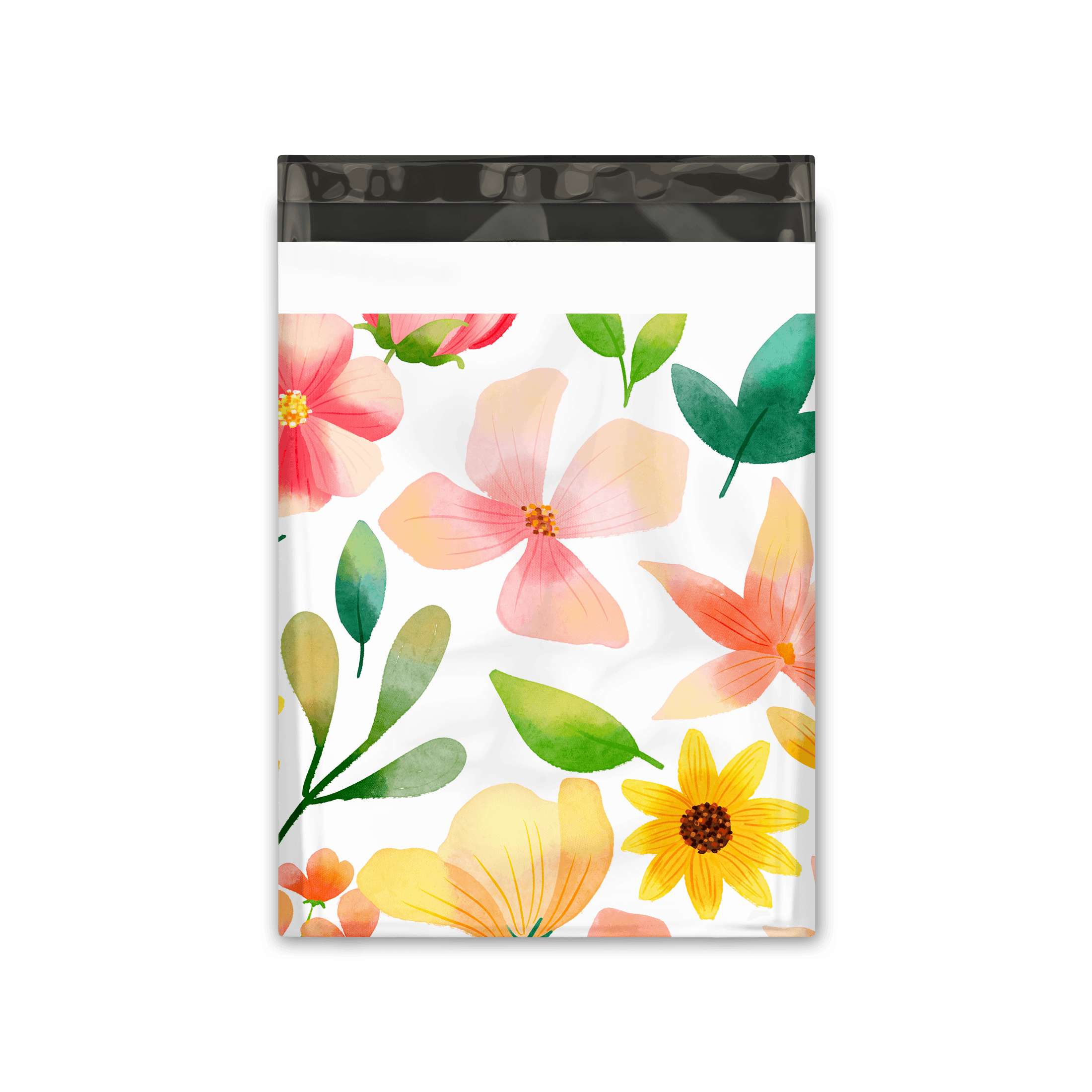 10x13 Inch Watercolor Floral Poly Mailers - Premium Printed Shipping Envelopes for Ecommerce, Gift Bags & Subscription Boxes | Waterproof Mailing Bags for Small Businesses & Online Stores