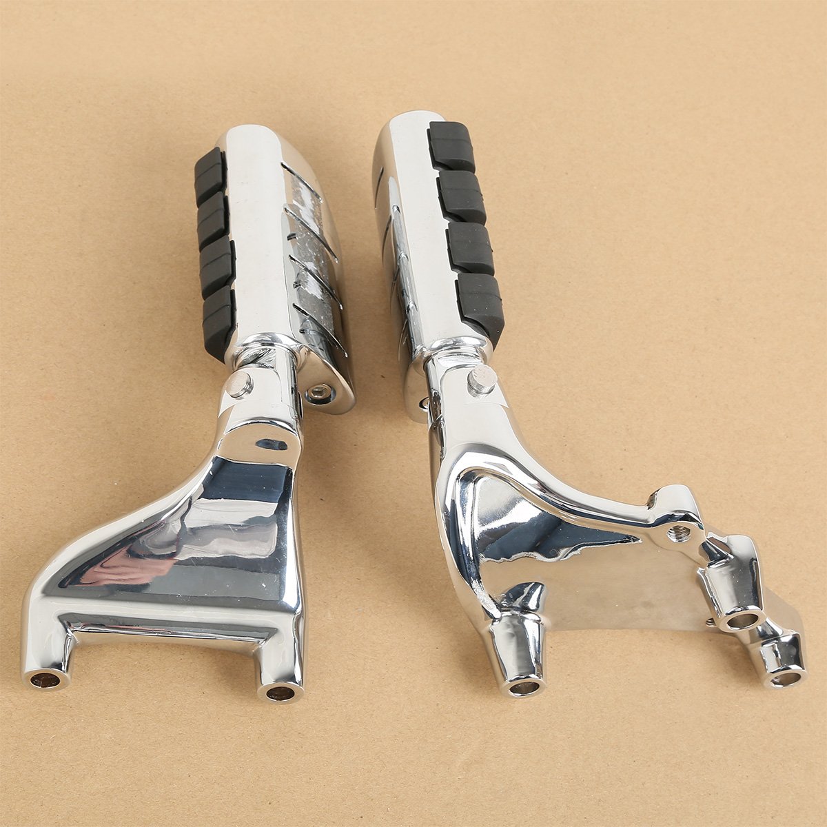 SLMOTO Anti-Vibration Lion Paw Footrest Pegs & Brackets Kit - Compatible with Harley Iron 883 XL883N (2016-2023) & XL1200NS (2018-2023) - Ergonomic Motorcycle Foot Pegs for Comfortable Riding & Passenger Safety
