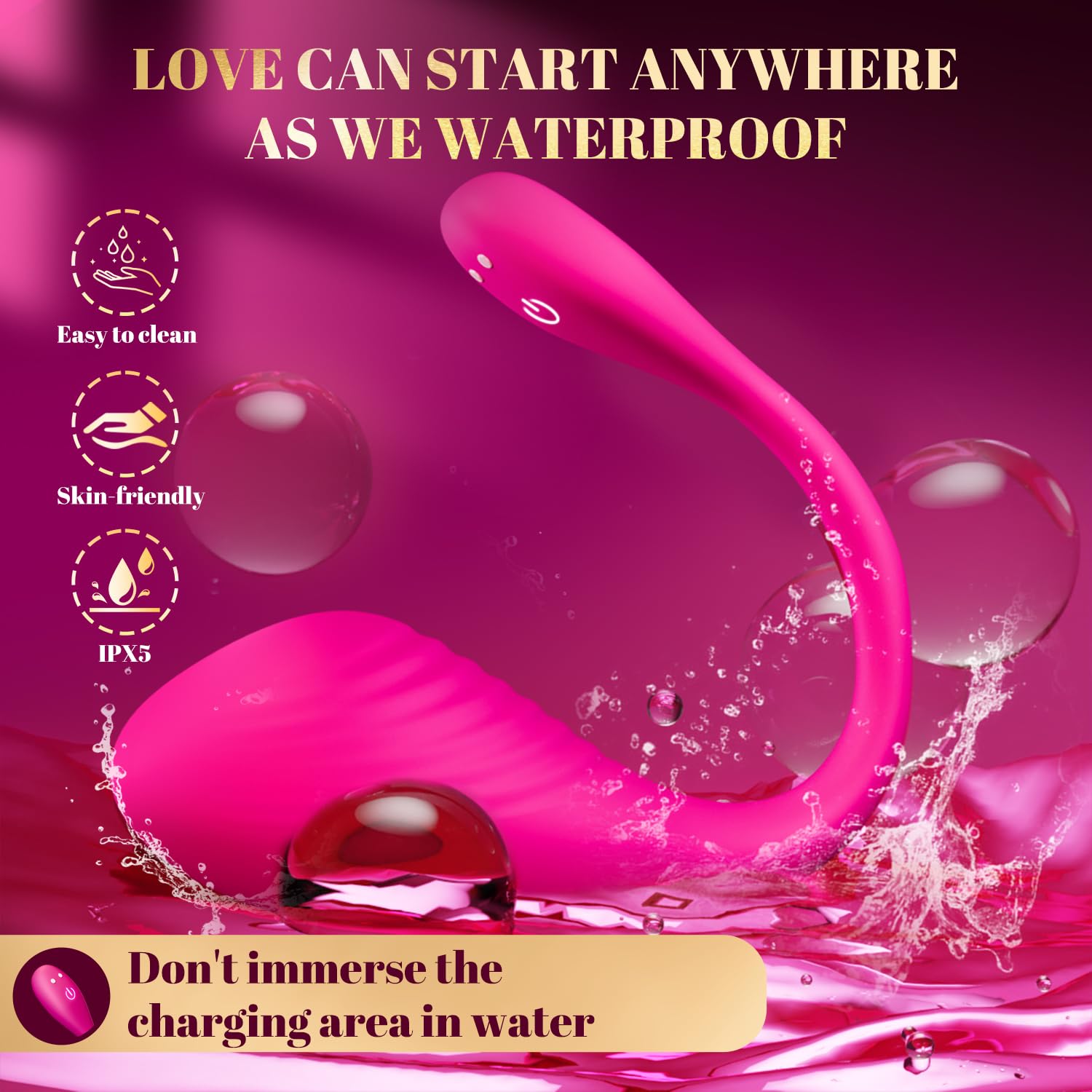 APP Controlled Vibrating Panty Egg - 9 Powerful Modes Wearable Vibrator for Women, Long Distance Couple Sex Toy, Remote Control Adult Toy for Romantic Nights & LDR Play