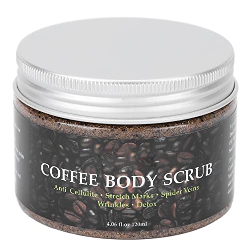 120ml Coffee Body Scrub with Dead Sea Salt - Exfoliating & Nourishing Skin Care for Men & Women - Smooth & Soften Skin - Perfect for Shower, Spa & At-Home Self Care Routine