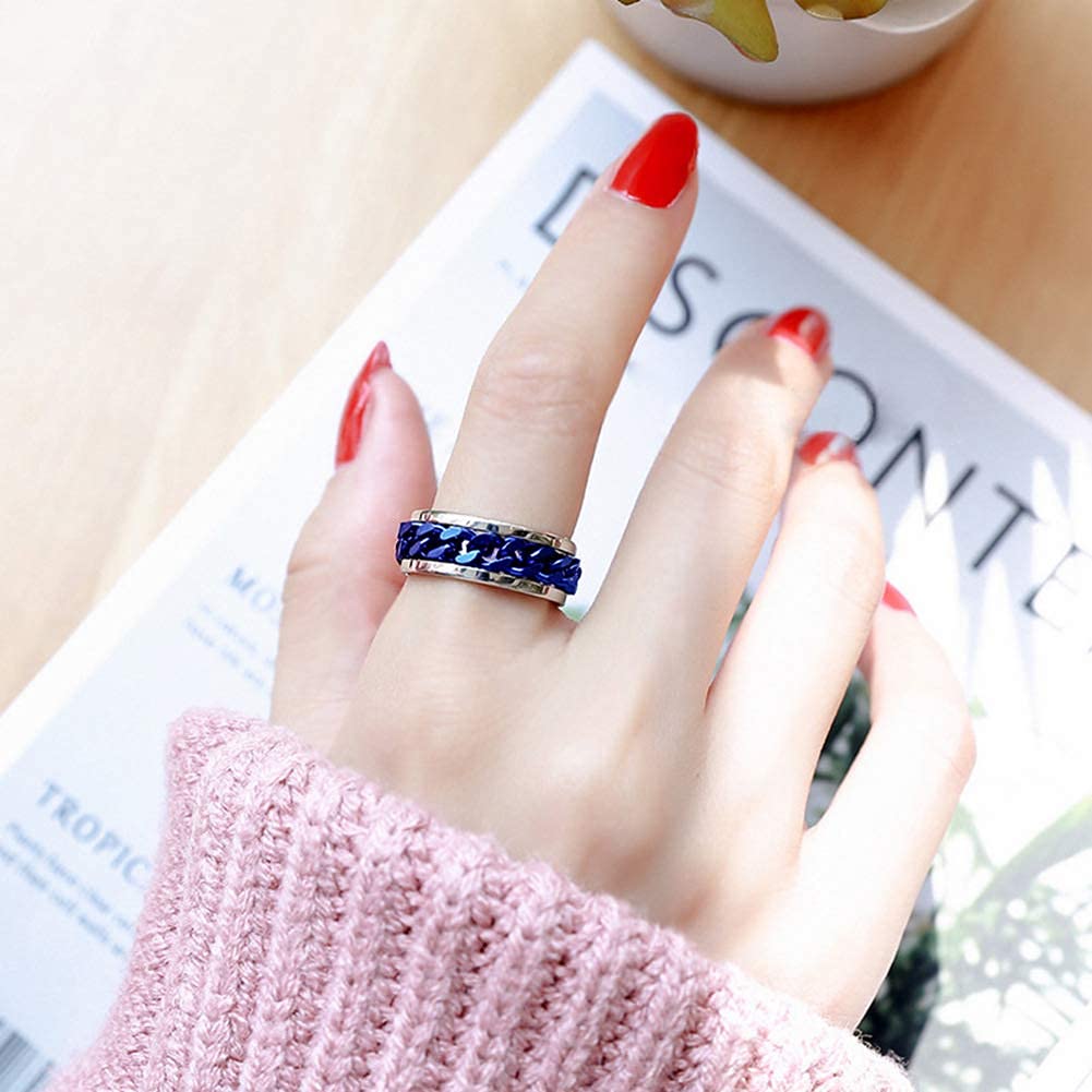 Spinner Ring for Men & Women - Stainless Steel Fashion Ring with Bottle Opener for Parties & Gifts