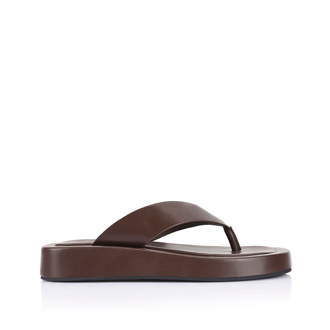 Bouncer II Flatform Thongs for Women - Chocolate Brown Sandals | Comfortable Summer Beach Slides, Poolside Flip Flops, Casual Outdoor Footwear