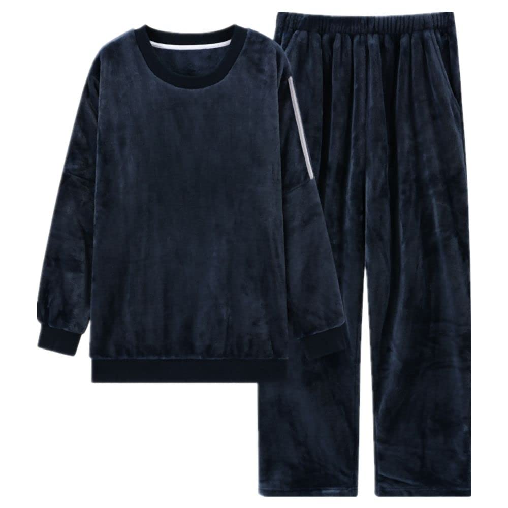 Men's Winter Flannel Pajama Set - Soft & Warm Sleepwear for Cold Nights - Cozy Home & Lounge Wear for Relaxing Evenings