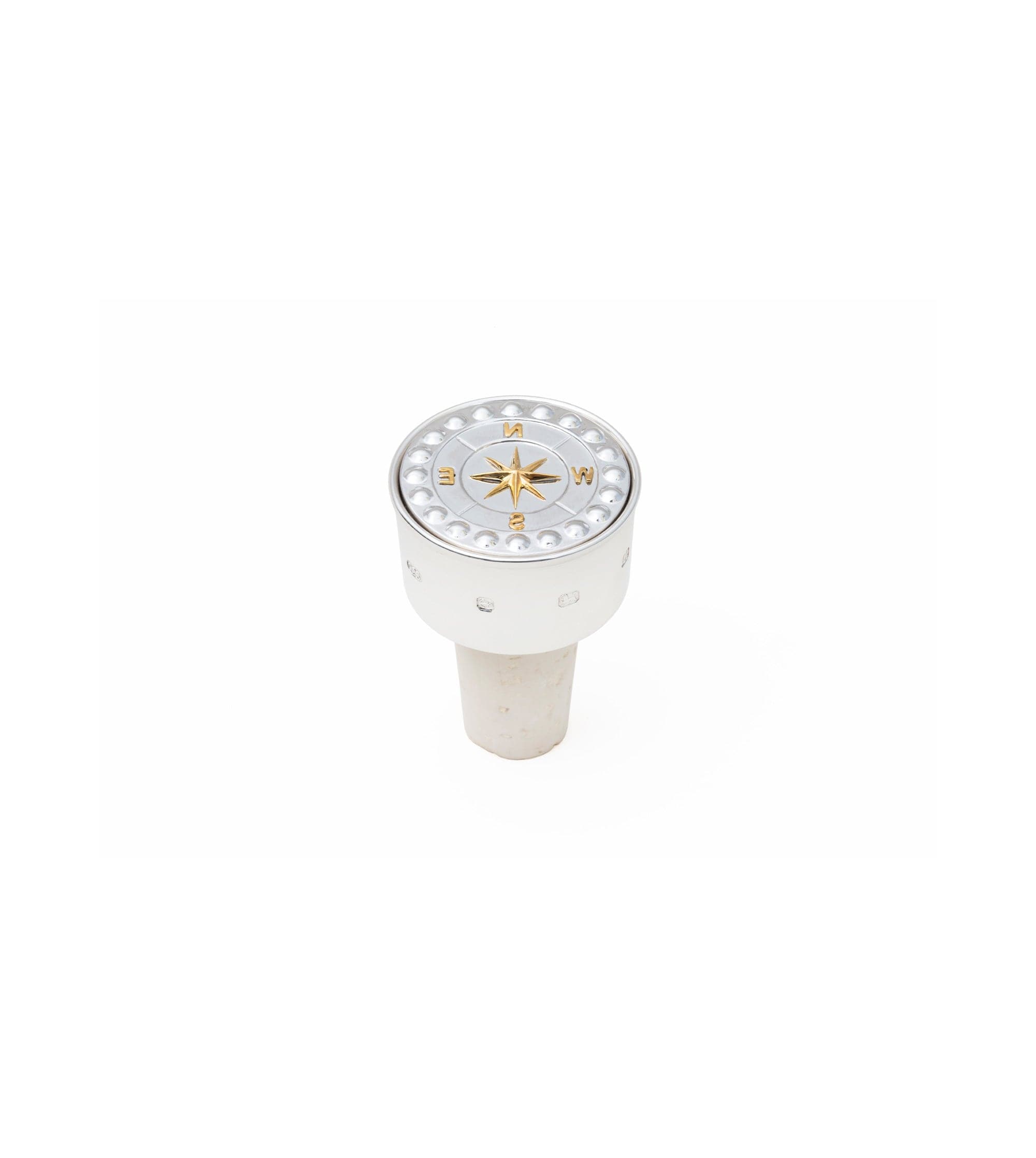 Premium Wine Bottle Stopper with Internal Compass - Leakproof Cork for Champagne & Liquor - Perfect for Camping, Hiking & Outdoor Adventures