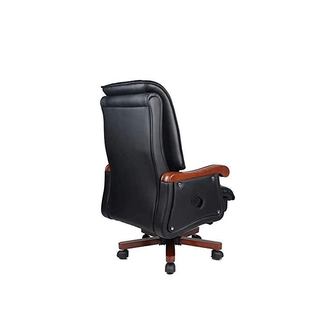 Ergonomic Executive Office Chair - High Back Leather Swivel Chair with Adjustable Height for Boss, Conference & Business Meetings (Black) - Perfect for Home Office, Corporate Workspaces & Professional Environments