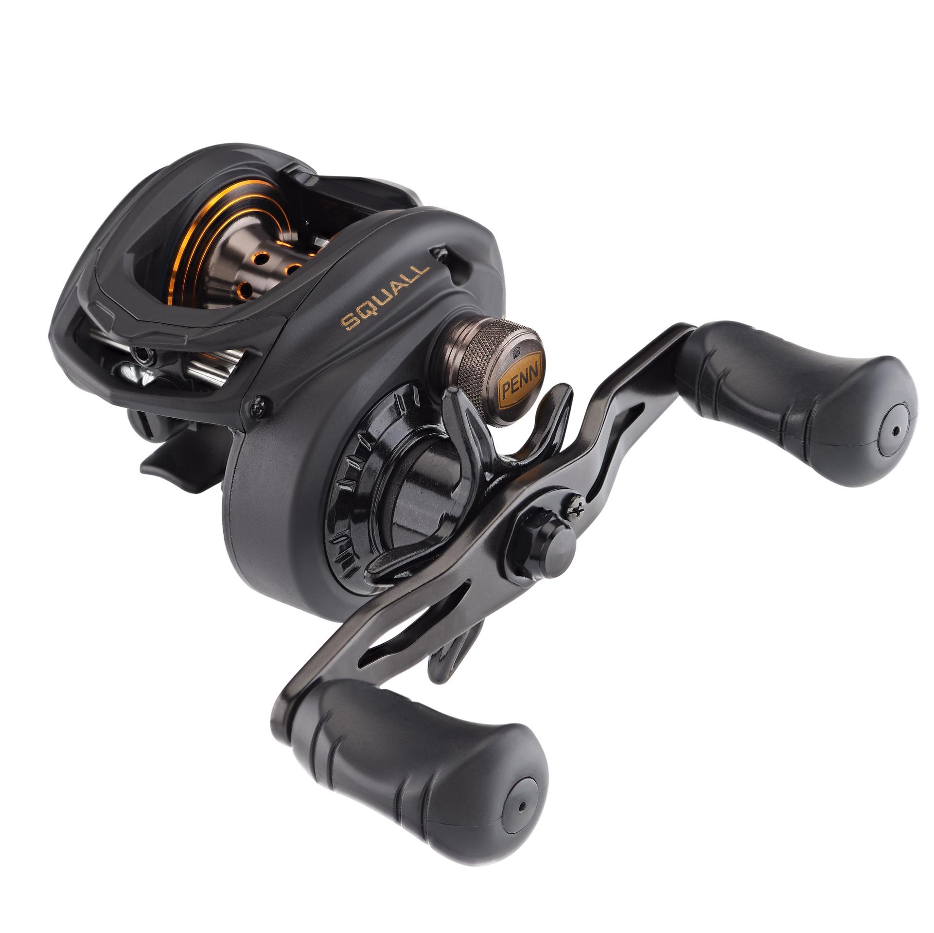 Squall® Baitcast Fishing Reel - High Performance Saltwater & Freshwater Casting Reel for Bass, Trout, and Saltwater Game Fish - Perfect for Surf Fishing, Pier Casting, and Boat Angling
