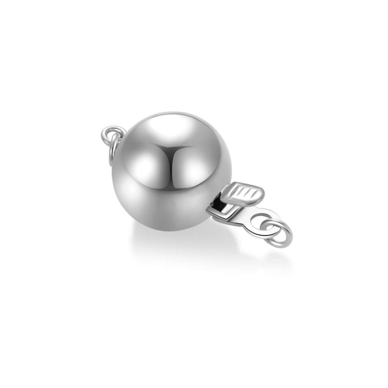 18K Solid Gold 10mm Pearly Lustre Clasps for Jewelry Making - Perfect for Necklaces, Bracelets & DIY Craft Projects
