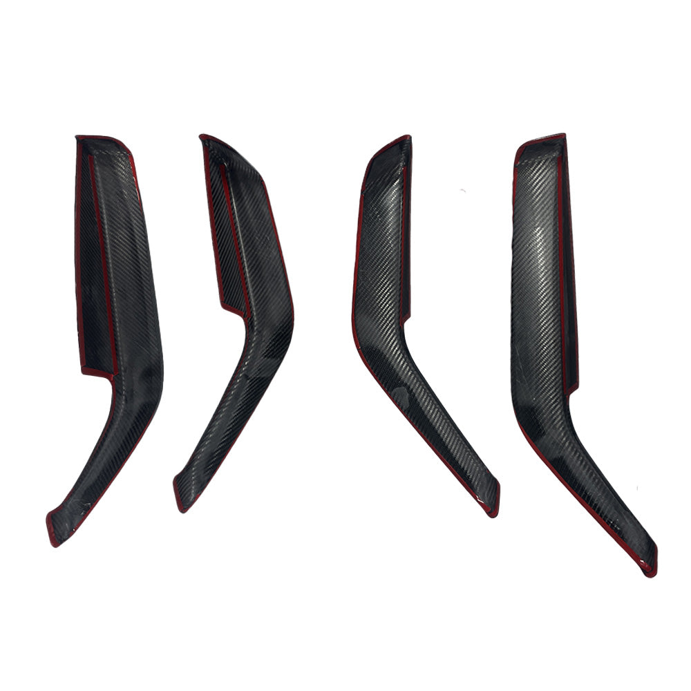2025+ Tesla Model Y Juniper Dry Molded Carbon Fiber Door Armrest Covers - Premium Interior Upgrade Kit | Lightweight & Durable Carbon Fiber Accessories for Enhanced Comfort & Style | Perfect for Daily Commuting & Road Trips