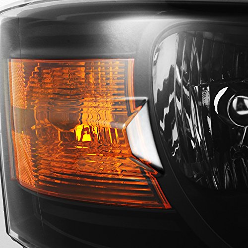 AKKON Replacement Headlights for Dodge Grand Caravan - Black LED Headlamp Assembly Pair (Driver & Passenger Side) | Durable Auto Lighting Upgrade for Night Driving & Off-Road Adventures