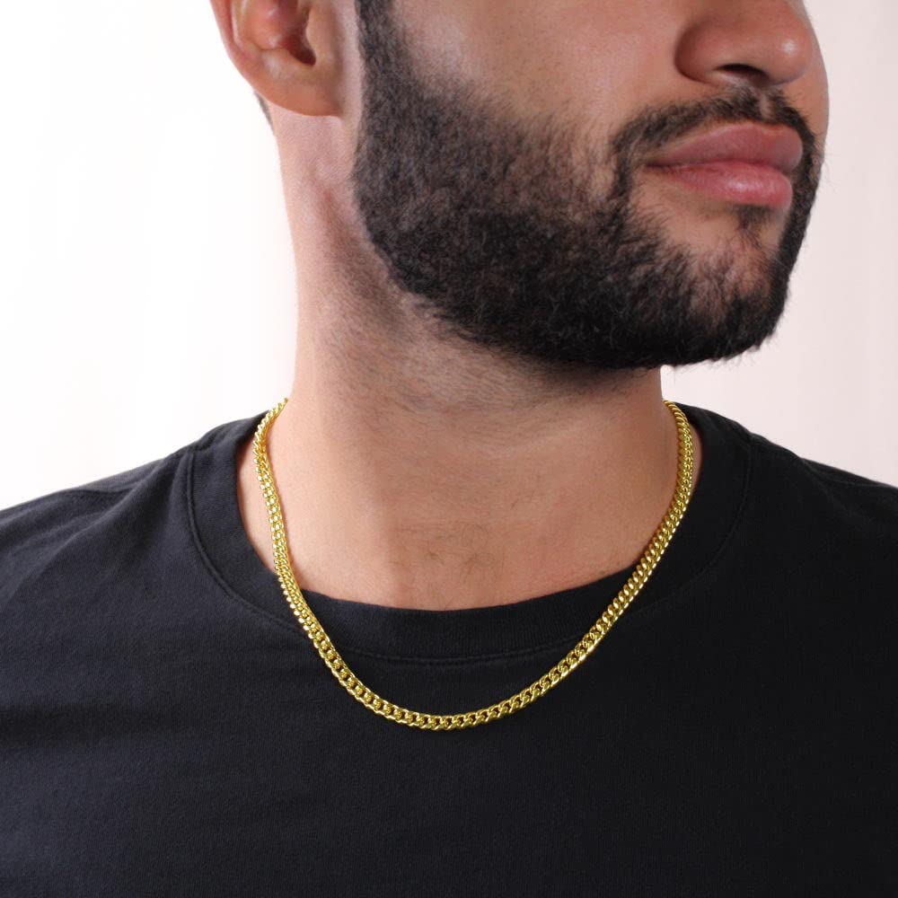 Mom & Son Cuban Link Necklace - Graduation & Christmas Gift for Him