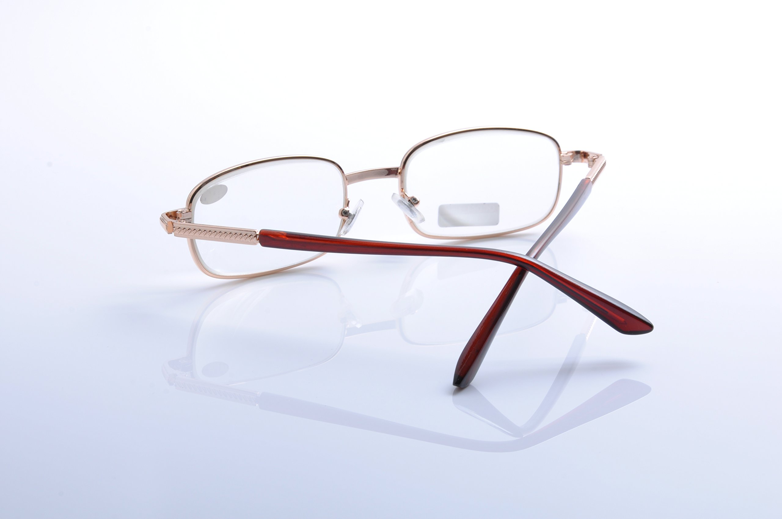 Premium Metal Full Rim Reading Glasses for Men & Women - Lightweight & Durable Eyewear for Reading, Working & Computer Use
