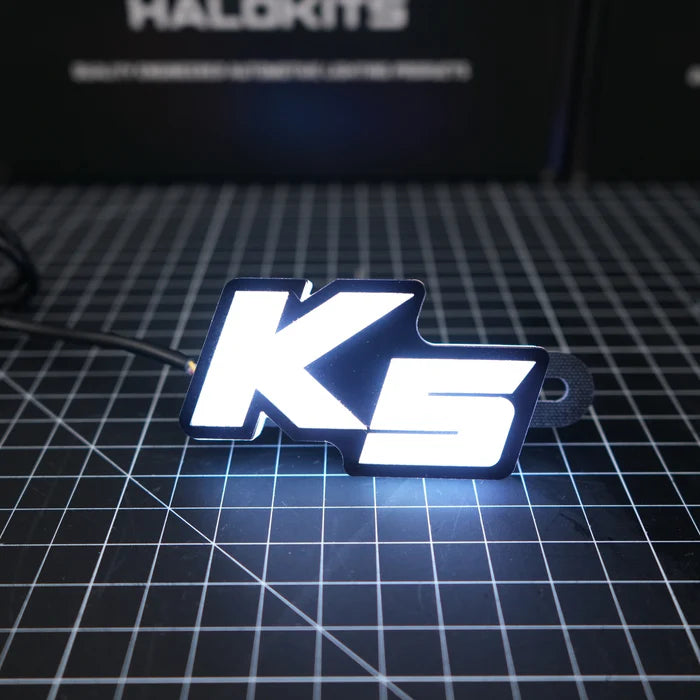 Kia K5 LED Emblem - Multicolor RGB Flowing Light Car Logo Badge for Customization | Perfect for Night Driving & Car Shows