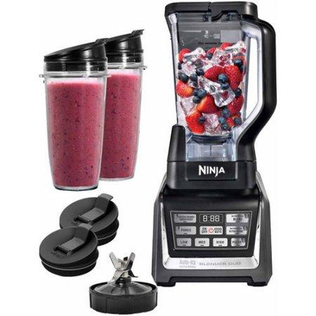 Nutri Ninja BL640 Ninja Blender DUO with Auto iQ - 72 Oz Pitcher, 1200W High-Power Blender for Smoothies, Juices & Meal Prep - Perfect for Kitchen, Gym & Healthy Lifestyle