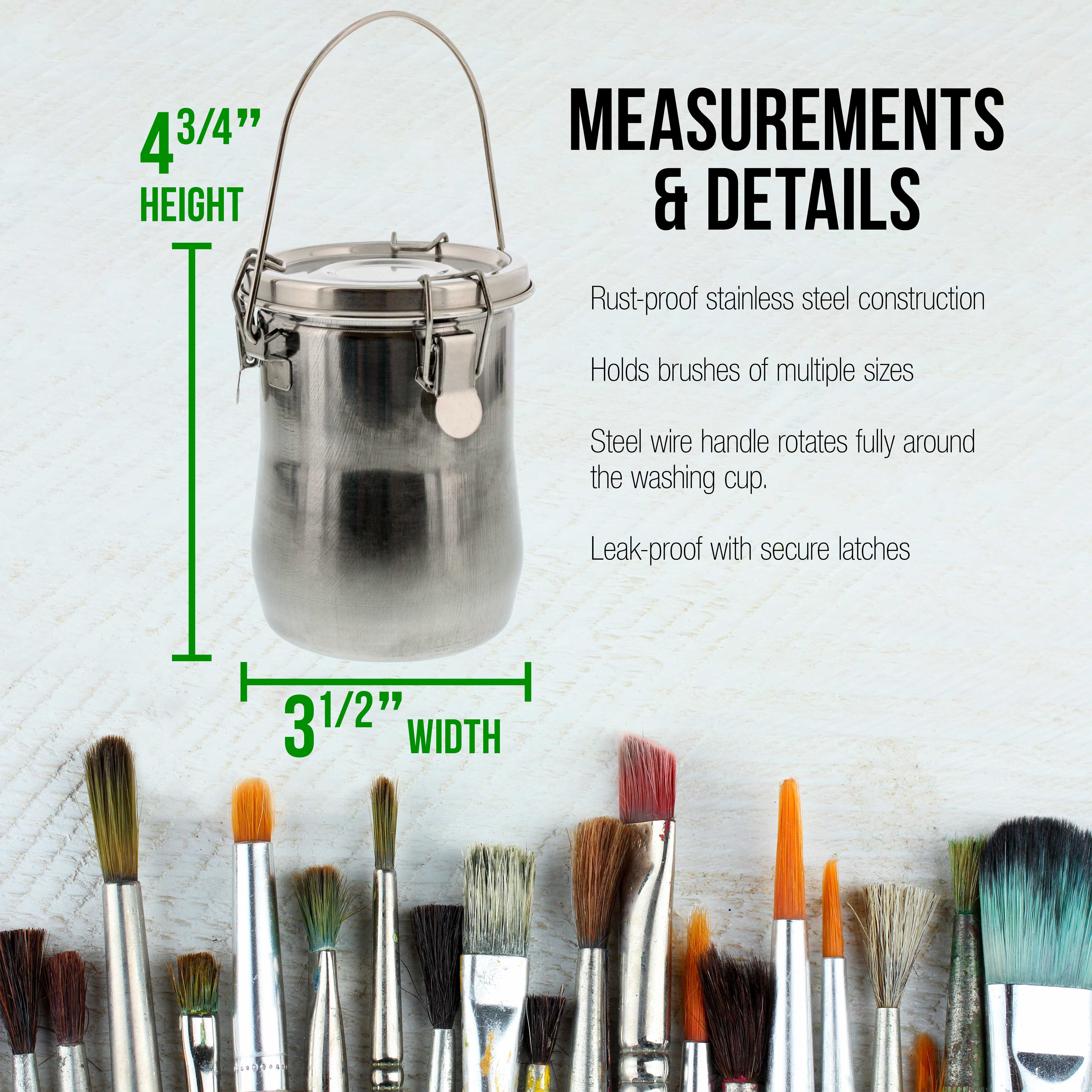 Premium Large Stainless Steel Scrub Brush - Heavy Duty Cleaning Brush for Kitchen, Bathroom, Grill & Outdoor Use - Durable Dish Brush with Ergonomic Handle