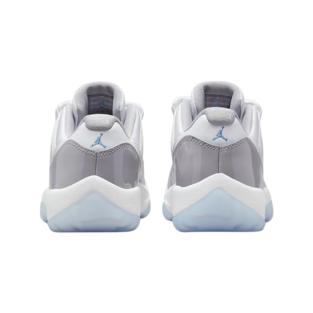 Air Jordan 11 Low Sneakers - White Cement Grey & University Blue (AV2187-140) | Men's Basketball Shoes for Casual Wear & Street Style