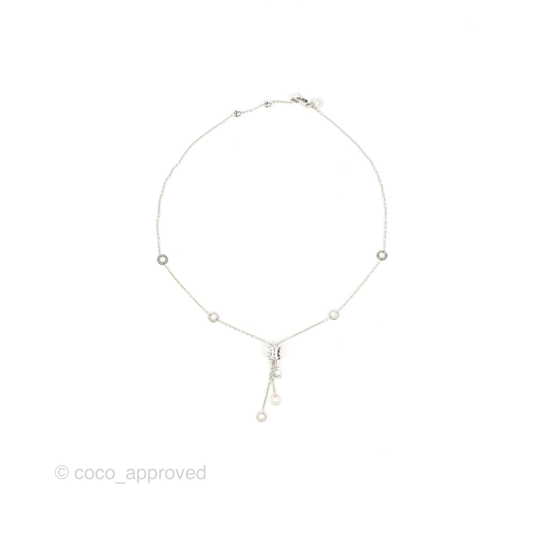 Bvlgari B.Zero1 18K White Gold Pendant Necklace for Women - Luxury Italian Jewelry Gift for Anniversary, Birthday & Special Occasions