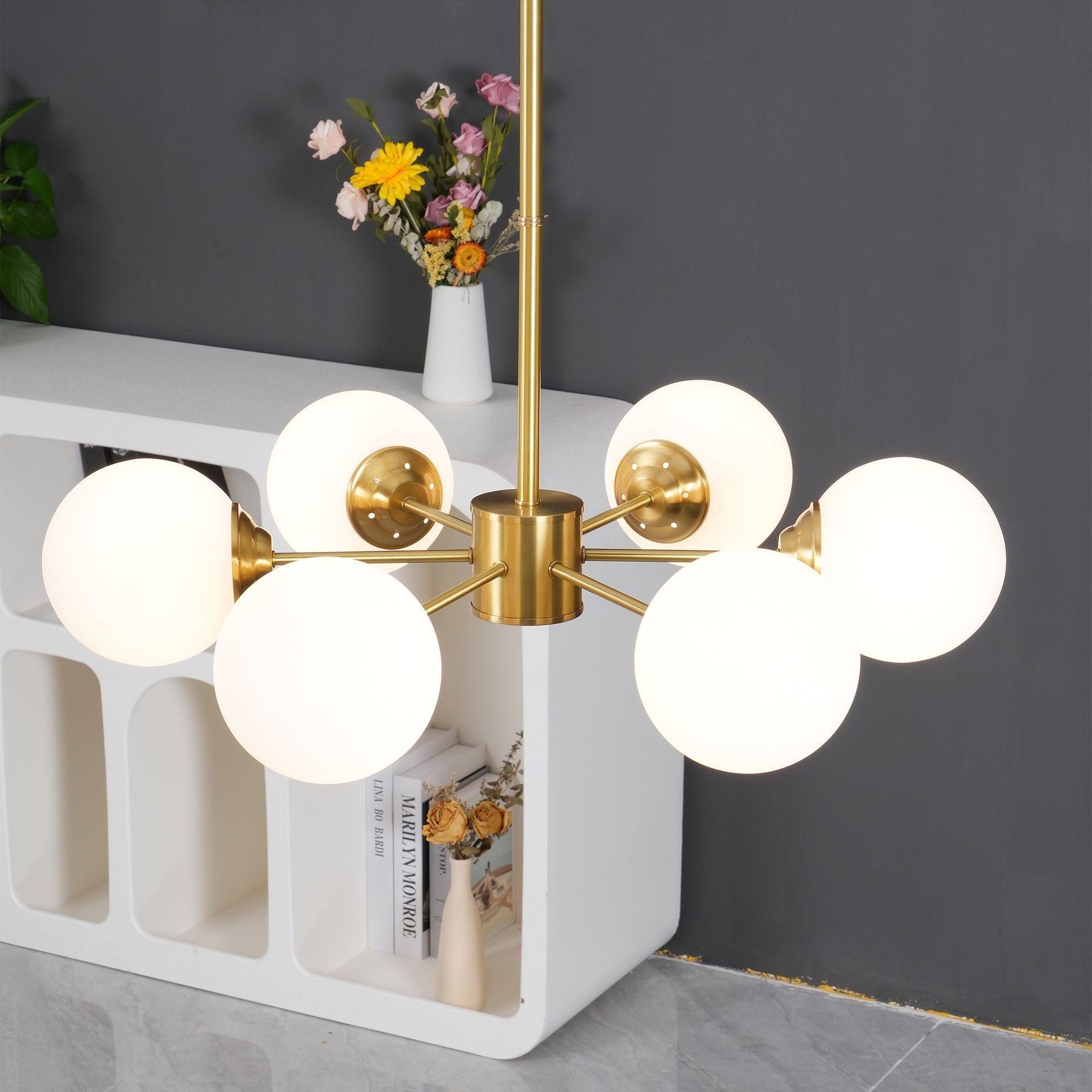 Karrington Chandeliers - Elegant Crystal Ceiling Lights for Dining Room & Living Room | Modern Home Lighting Decor