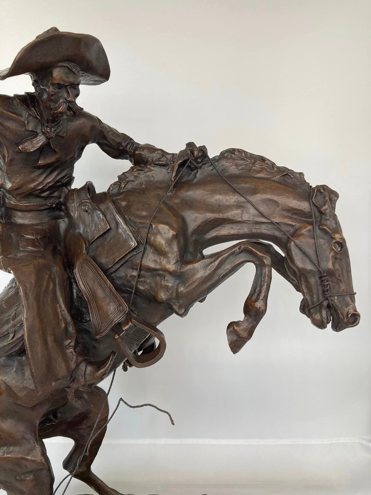 The Broncho Buster - Premium Western Cowboy Decor for Home & Ranch | Perfect for Western Themed Rooms, Cowboy Gifts, and Ranch House Decor