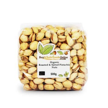 Organic Whole Foods Pistachio Nuts - Roasted & Salted, 500g | Premium Healthy Snack for Parties, Hiking & Office | Non-GMO, Gluten-Free Nut Treat