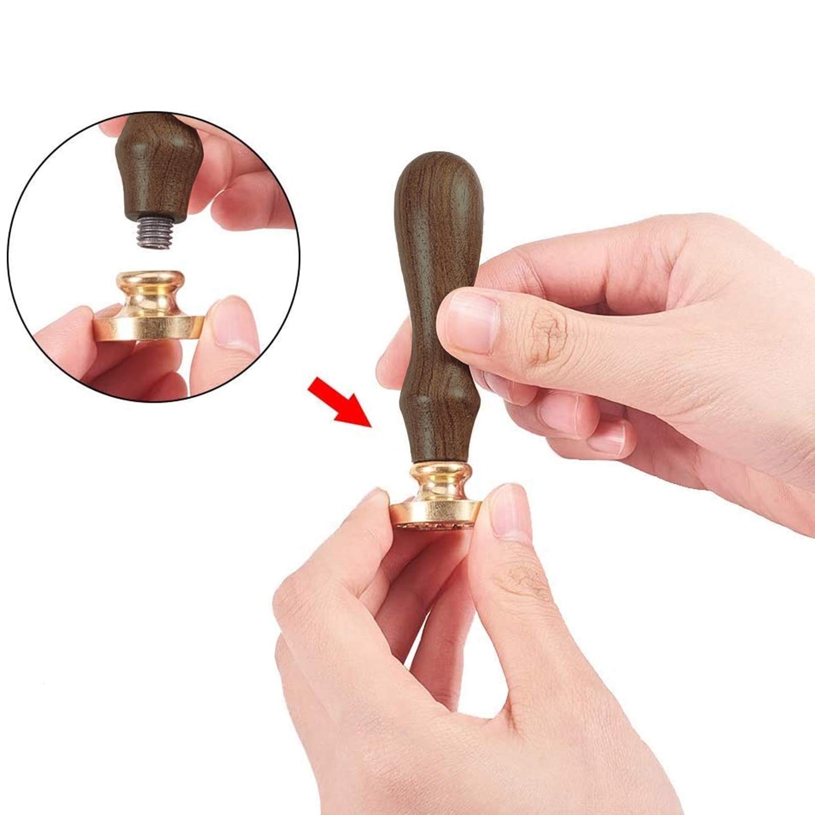 Vintage Mushroom Wax Seal Stamp Set - Brass Wax Seal & Wood Handle for Cards, Envelopes, Invitations, Wine Bottles - Perfect for Wedding Invitations, DIY Crafts, and Gift Packaging
