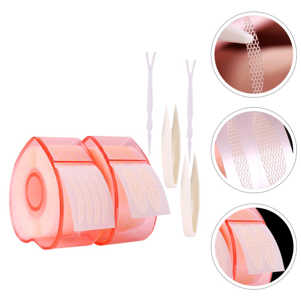 2 Pack Invisible Eyelid Tape Strips - Double Eyelid Stickers for Hooded & Droopy Eyes | Natural Eye Lift Tape with Strong Adhesive | Perfect for Asian Monolid Makeup & Everyday Eye Enhancement