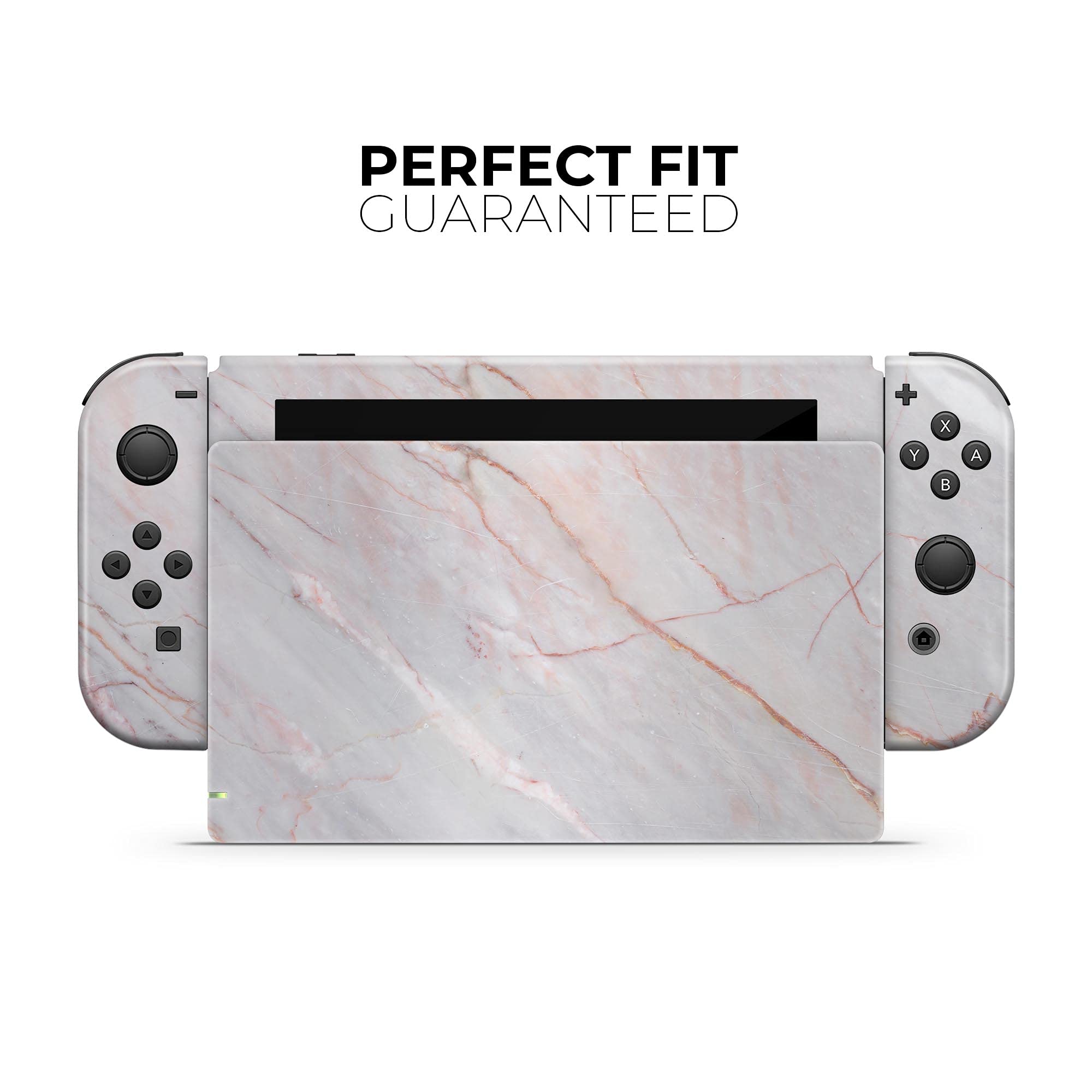 Premium Scratch-Resistant Removable Vinyl Skin Decal Cover for Nintendo Switch Pro Controller - Slate Marble Design V14 - Perfect for Gaming Protection & Customization