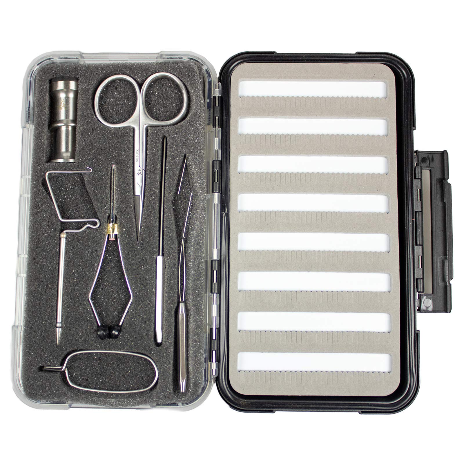 Dr. Slick SAP4 Fly Tying Scissors, CBOB4 Bobbin & Tying Tools Set - Precision Fly Fishing Accessories for Fly Tying, Fly Rod Building & Outdoor Fishing Gear