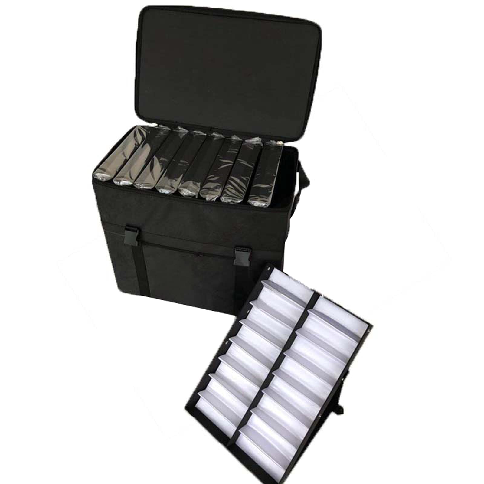 Premium Eyeglasses Display Case & Sunglasses Organizer – Multi-Purpose Optical Glasses Storage Stand with Pull Rod for Jewelry & Watches – Perfect for Retail Stores, Boutiques & Home Organization (Men & Women)