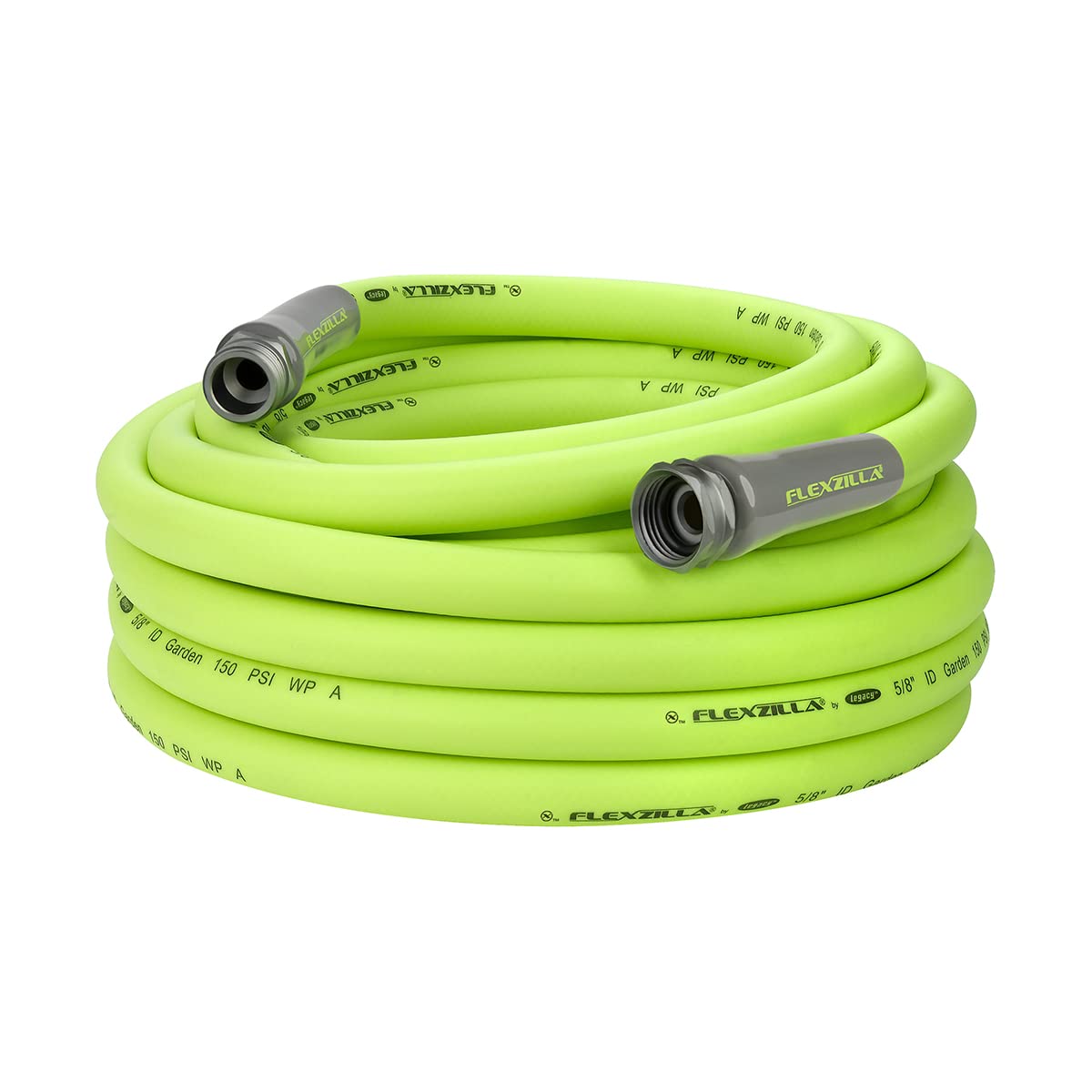 Greenworks 1600 PSI Electric Pressure Washer with Flexzilla 50ft Garden Hose - Lightweight Heavy Duty Washer for Driveway, Deck & Patio Cleaning | Drinking Water Safe ZillaGreen Hose (HFZG550YW-E)