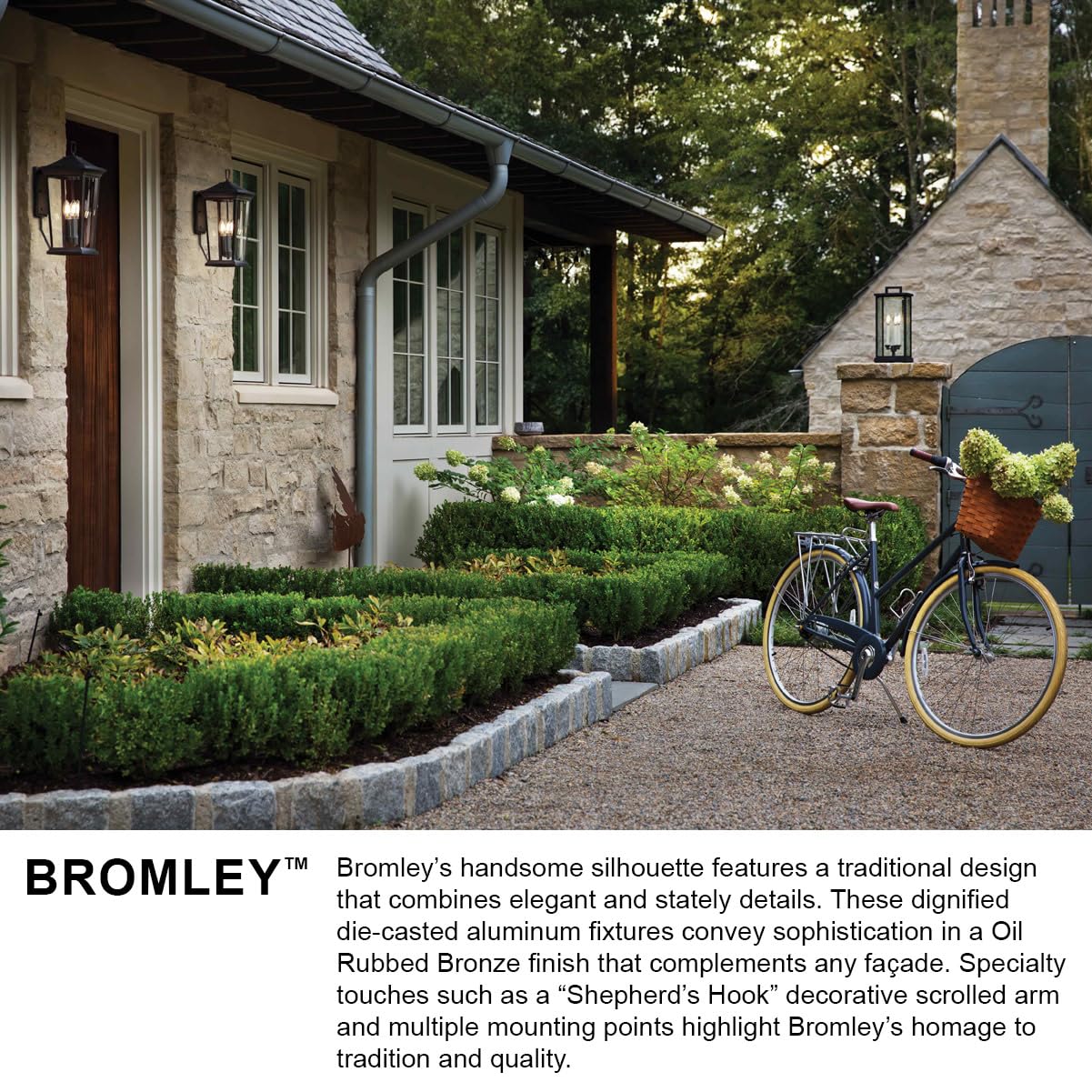 Hinkley Bromley 2360OZ Small Outdoor Wall Mount Lantern in Oil Rubbed Bronze - Perfect for Porch, Patio, Garden & Entryway Lighting