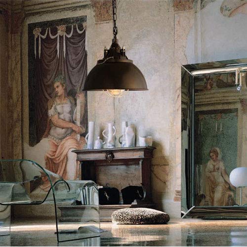 Modern LED Chandelier Light Fixture - Industrial Style Metal Iron Pendant Lamp with Art Lampshade for Ceiling, Bar, Garden & Farmhouse Decor - Perfect for Dining Room, Living Room, Bedroom and Outdoor Patio Lighting
