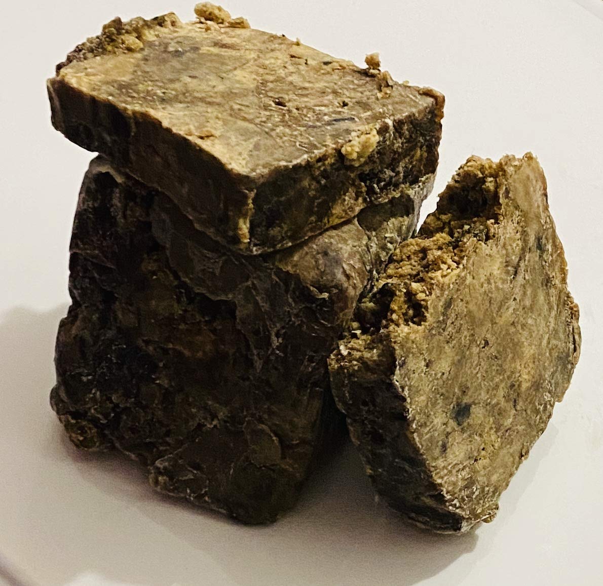 Naturally Perfect Raw Black Soap - 8oz Organic African Shea Butter Soap for Acne, Eczema & Dark Spots | Deep Cleansing Face & Body Wash for Sensitive Skin | Natural Skincare & Bath Essentials