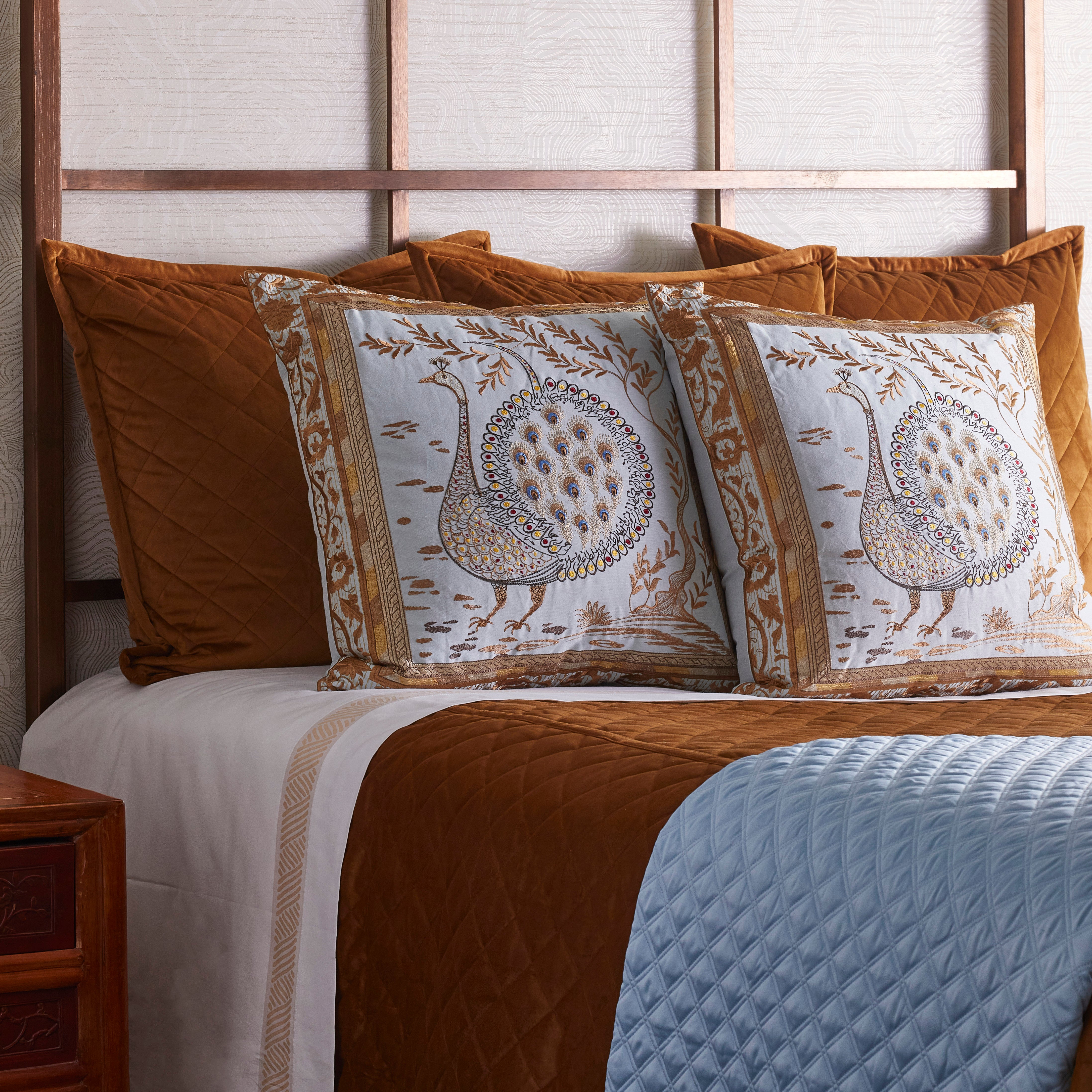 Divani Peacock Pillow - Elegant Decorative Throw Pillow for Sofa, Bed & Home Decor | Perfect for Living Room, Bedroom & Nursery Accents