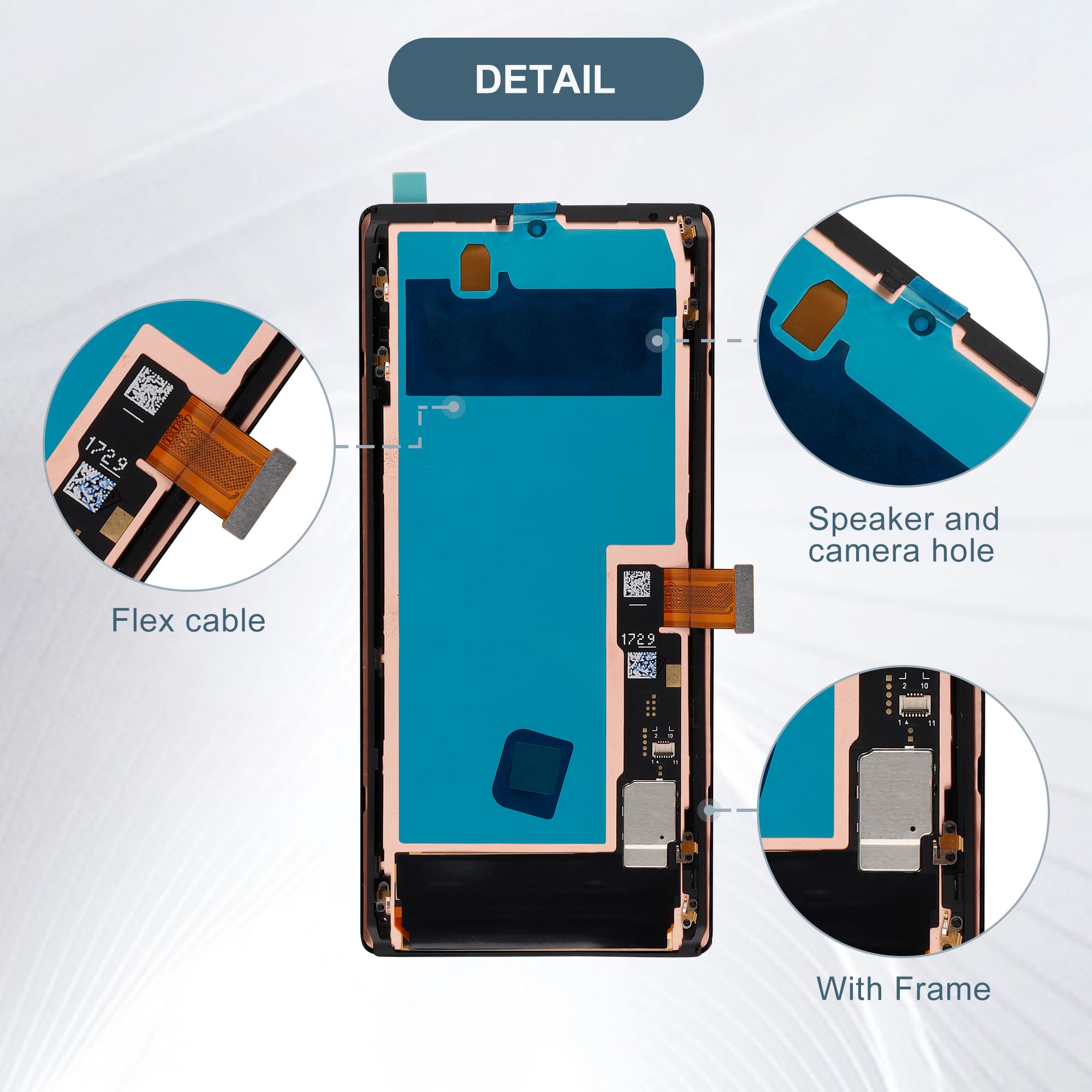 Google Pixel 6 Pro OLED Display Touch Screen Assembly - 6.71
