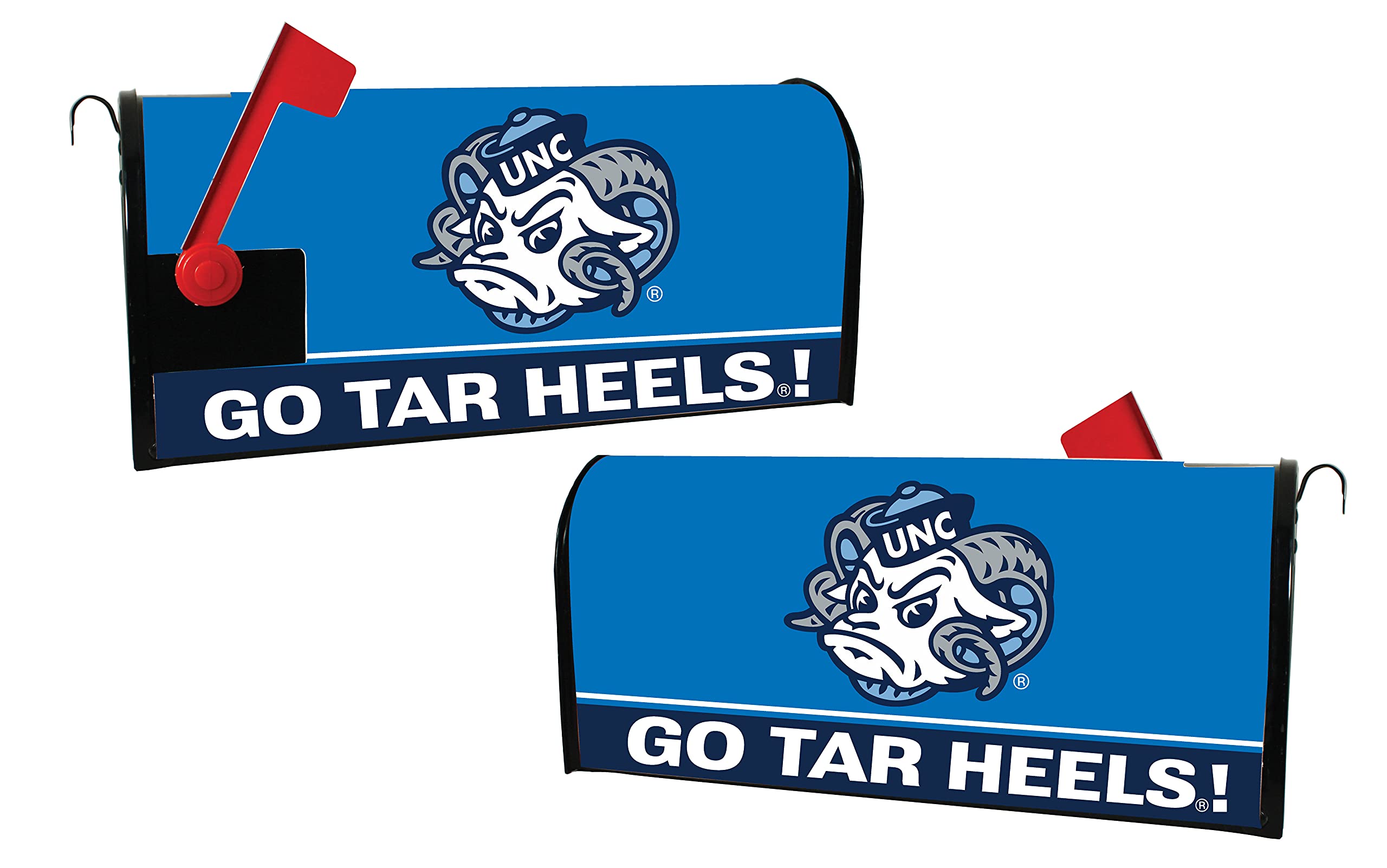 UNC Tar Heels Officially Licensed Mailbox Cover - 2021 New Design | Durable Outdoor College Decor for Porch, Garden & House Number Display