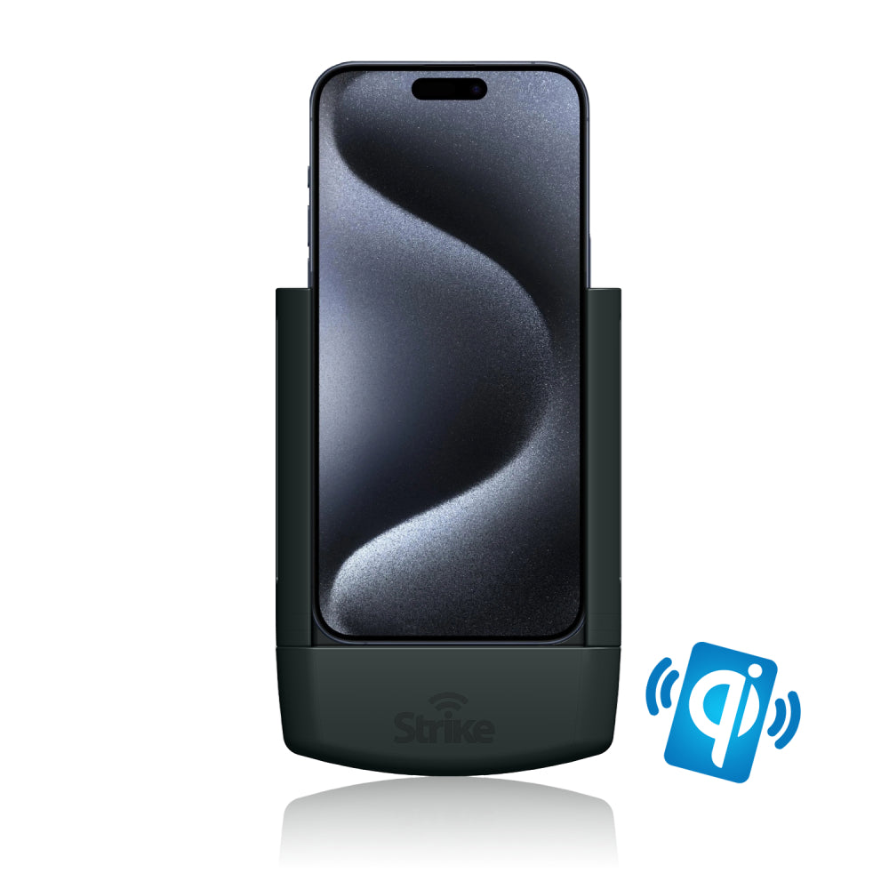 iPhone 15 Pro Max Wireless Car Charger Mount - Fast Qi Charging Phone Holder for Car Dashboard & Air Vent - Perfect for Commuting, Road Trips & GPS Navigation