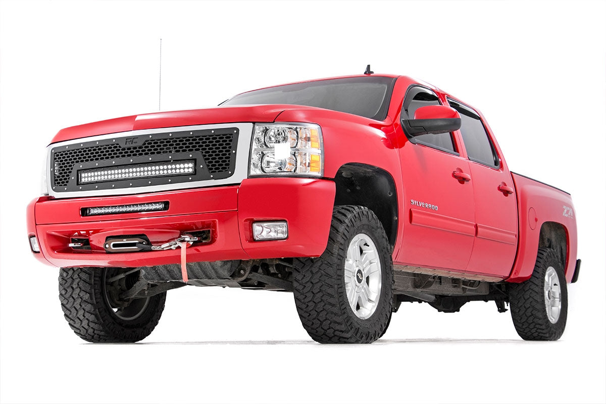 2007-2013 Chevy Silverado 1500 Black Mesh Grille with 30