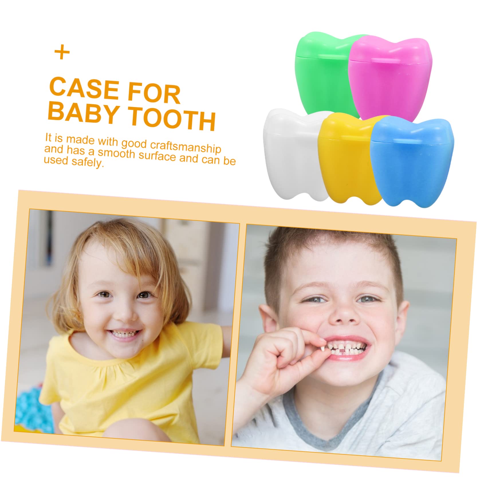Hohopeti 60 Pcs Tooth Storage Box - Plastic Tooth Saver Necklace for Boys, Kids Tooth Keepsake Container - Perfect for Baby Teeth Preservation & First Tooth Keepsake Gifts