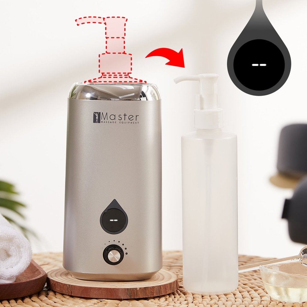 Portable Electric Massage Oil Warmer - Fast Heating Lotion Dispenser for Body Cream & Massage Therapy | Perfect for Spa, Home Use & Professional Therapists