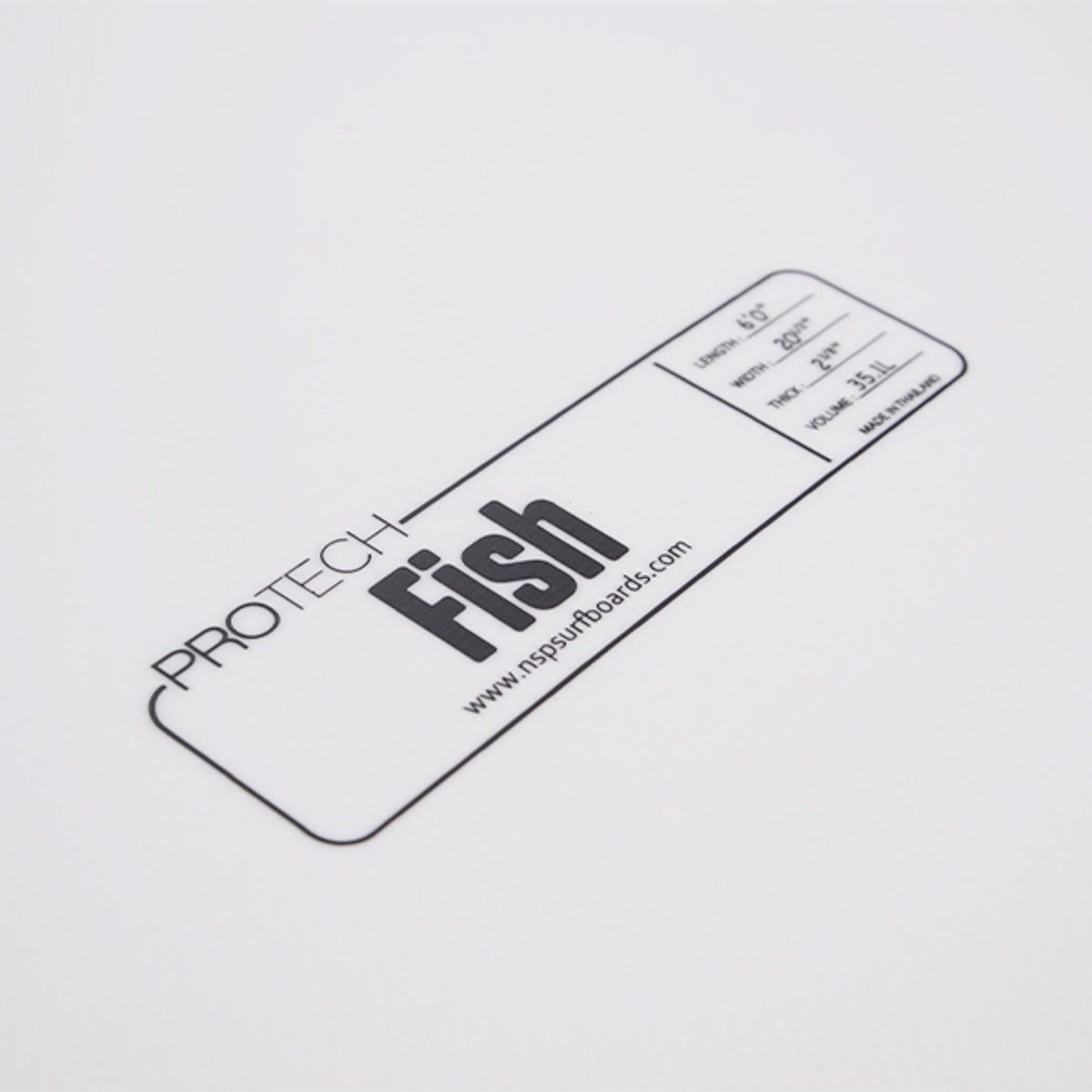NSP Protech Fish 6'4 Surfboard - White Tint FTU Design for Performance Surfing | Perfect for Small to Medium Waves & Beach Adventures