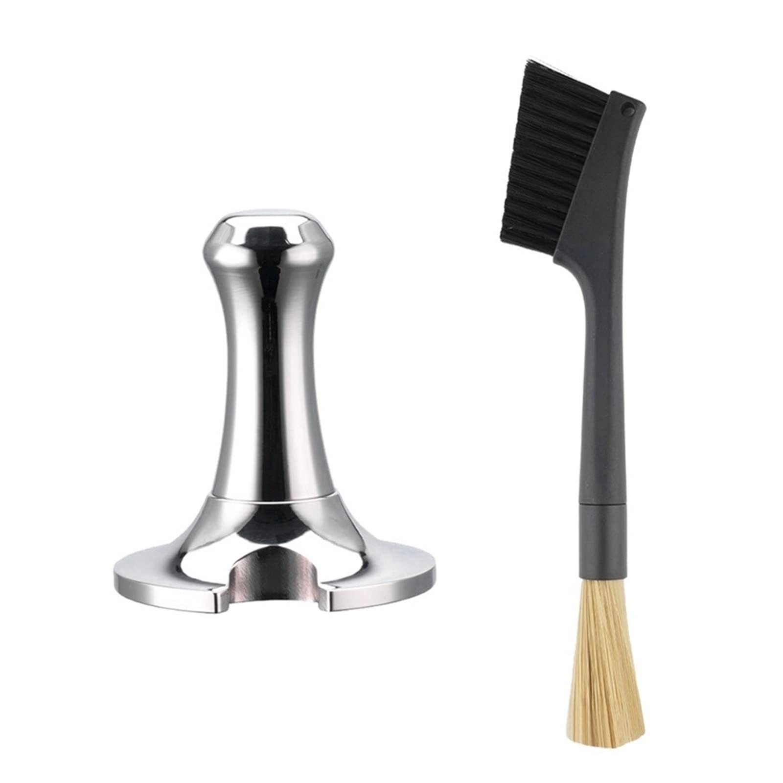 51mm Tamper for Espresso - Handmade Coffee Press Powder Hammer - Barista Tools with Brush (Color A) - Perfect for Home Cafes & Professional Coffee Shops