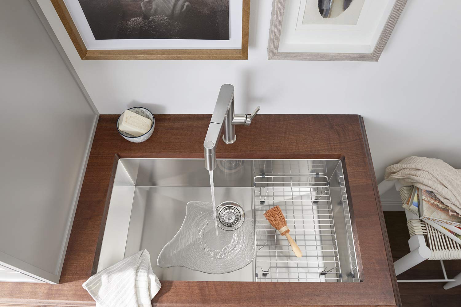 Blanco 231608 Multi-Level Sink Grid - Premium Stainless Steel Sink Protector for Kitchen Sinks | Durable & Scratch-Resistant | Perfect for Washing Dishes, Pots & Pans